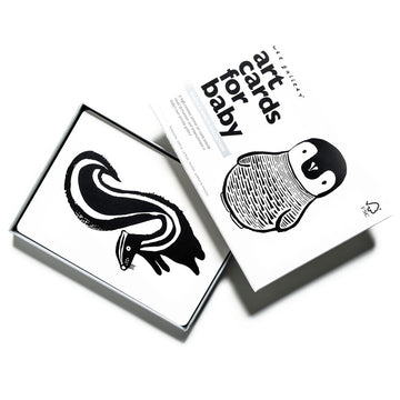Art Cards for Baby - Black and White Collection - Wee Gallery | High-Contrast Newborn & Baby Developmental Toys & Gifts