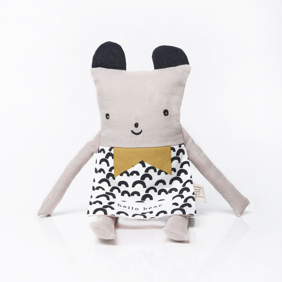 Organic Bear Flippy Friend - Wee Gallery | High-Contrast Newborn & Baby Developmental Toys & Gifts