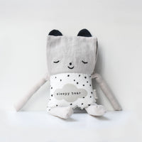 Organic Bear Flippy Friend - Wee Gallery | High-Contrast Newborn & Baby Developmental Toys & Gifts