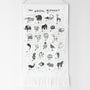 Animal Alphabet Tapestry Decor Alaska   