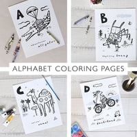 Coloring Book Pages - Animal Alphabet A-Z Kids Coloring Pages Wee Gallery   