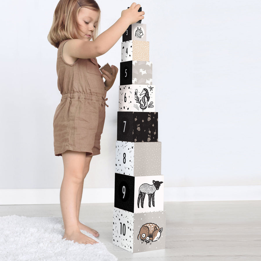 Nesting Blocks - Baby Animals Toys Leo Paper   