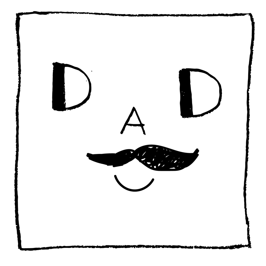 Papa tu me fais sourire - Carte Fête des Pères