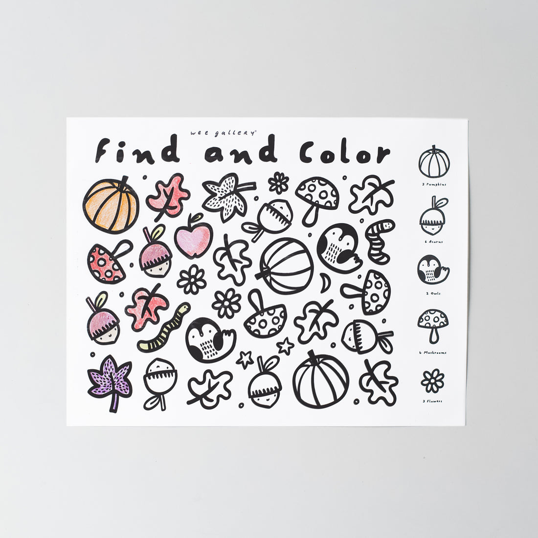 Find and Color Placemat
