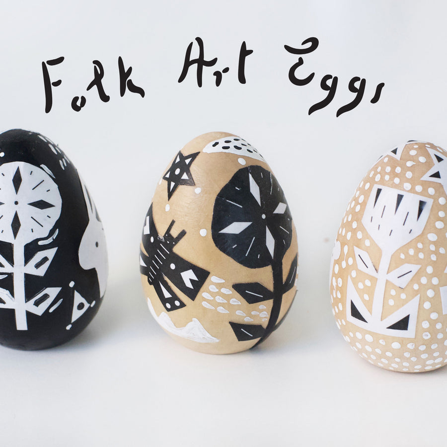Folk Art Egg Decorations