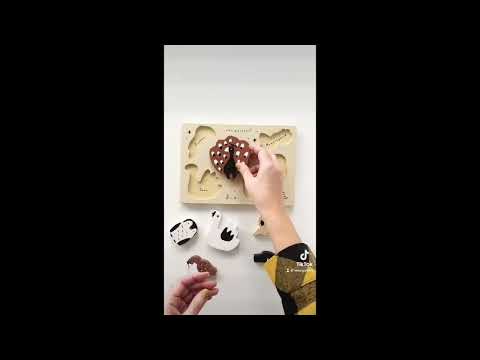 Holztablett-Puzzle – Käfer