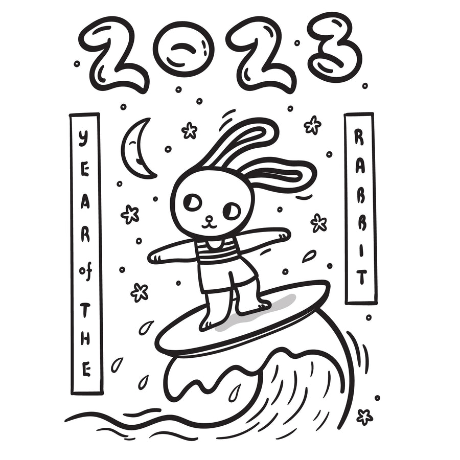 2023 Jahr des Kaninchens