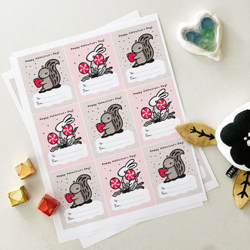 Valentinstag-Karten-Set