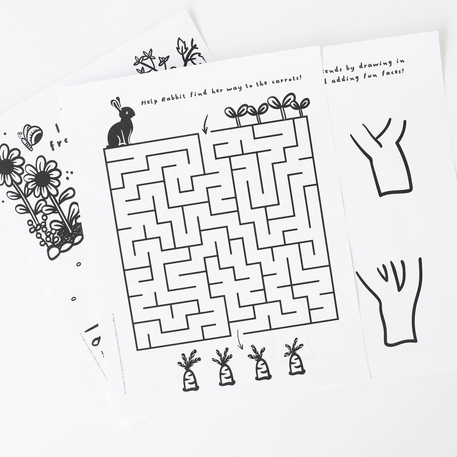 Gardening! Four Free Activity Pages for Kids
