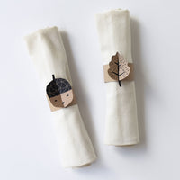 Autumn Napkin Rings - Wee Gallery | High-Contrast Newborn & Baby Developmental Toys & Gifts