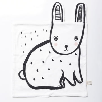 Organic Snuggle Blanket - Bunny - Wee Gallery | High-Contrast Newborn & Baby Developmental Toys & Gifts