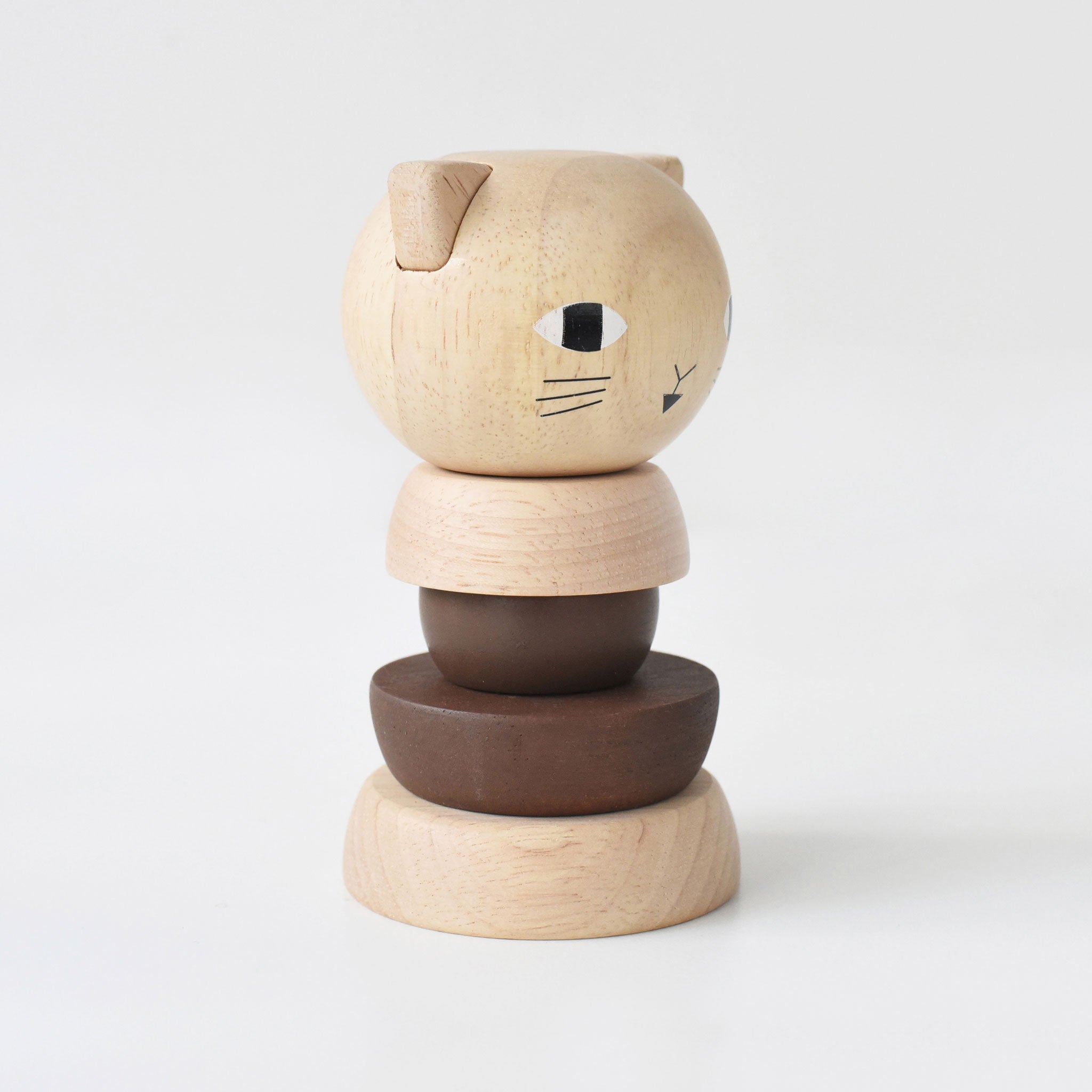 Wood Cat Stacker for Preschool Kids – Wee Gallery