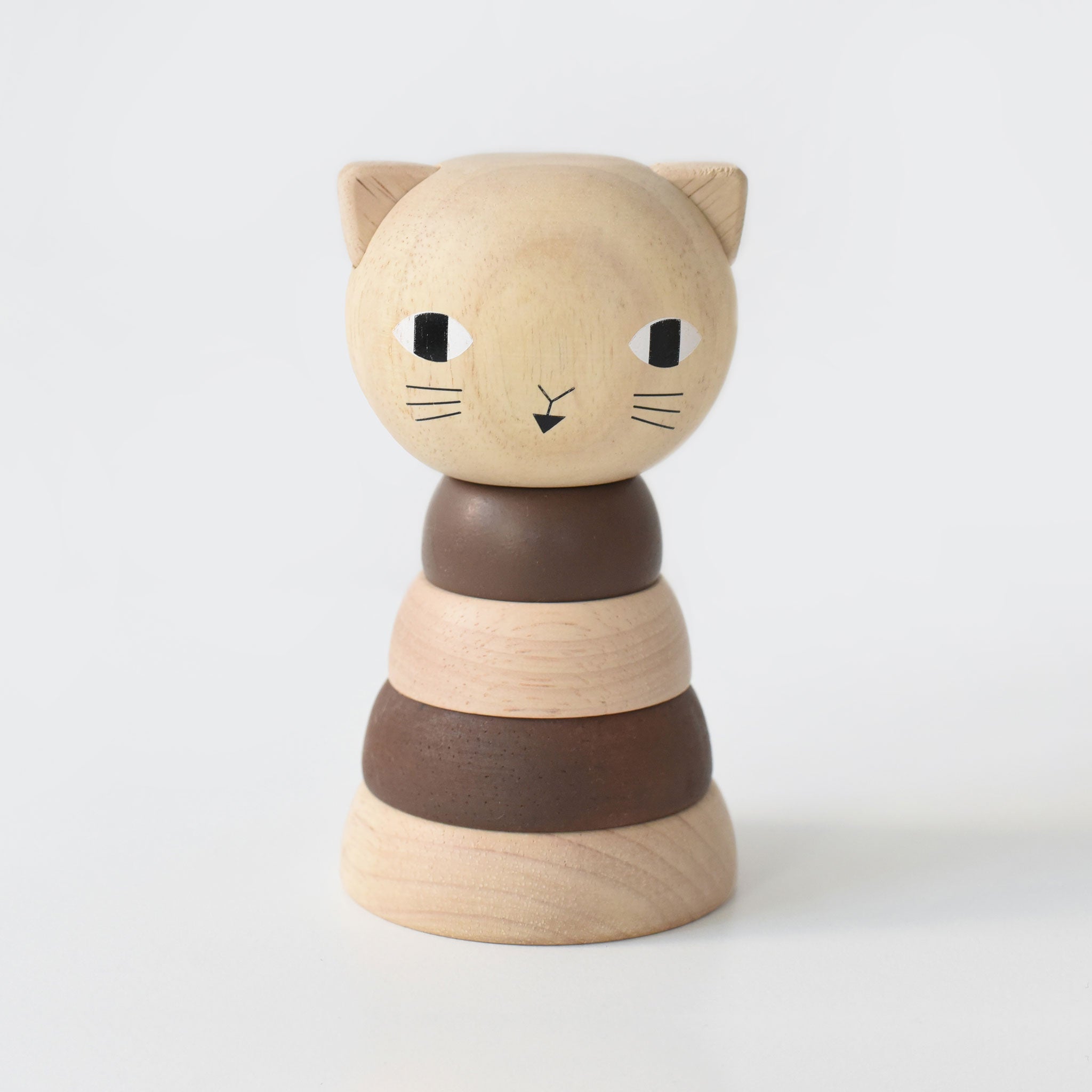 Wood Cat Stacker for Preschool Kids – Wee Gallery