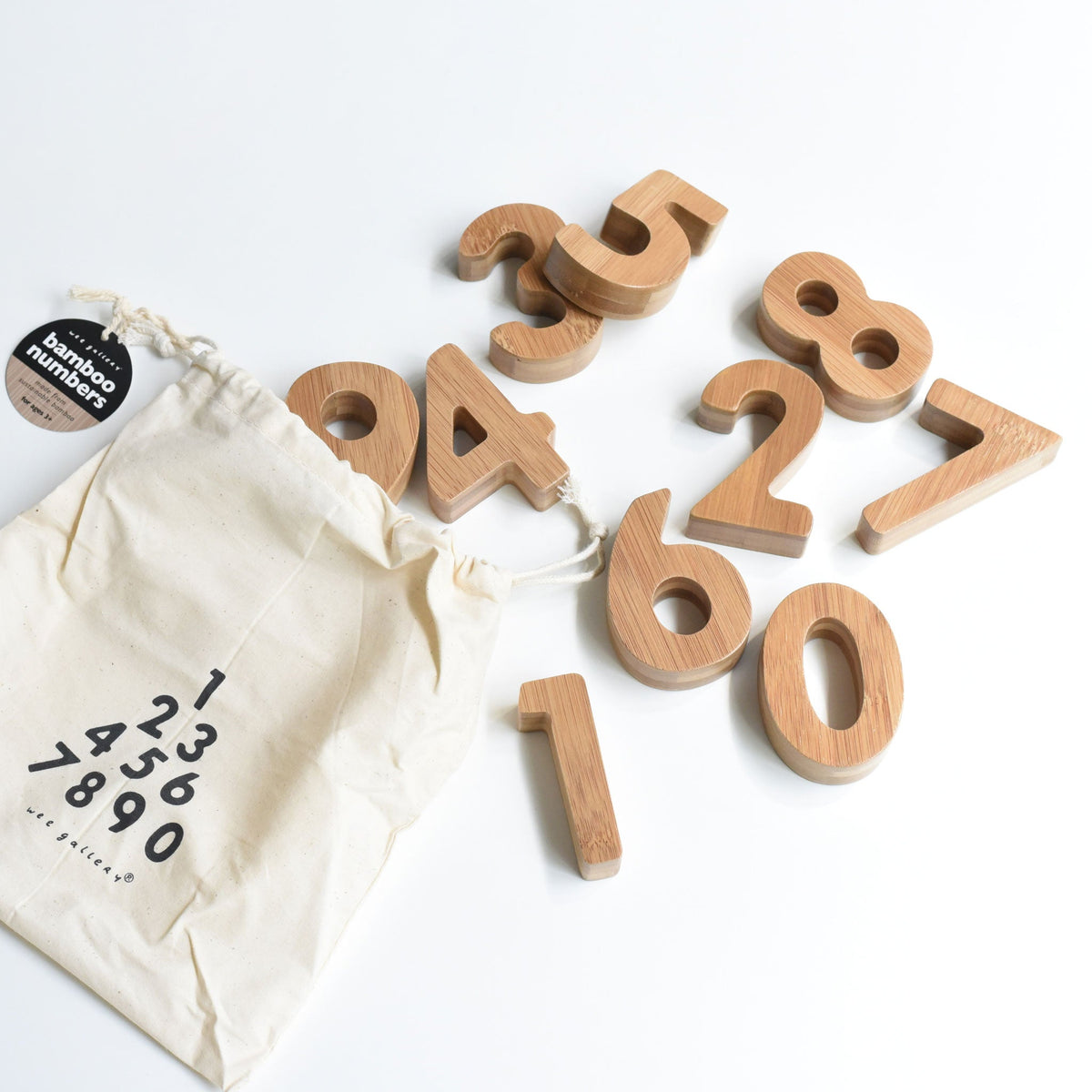 Bamboo Numbers - Wooden Number Blocks for Preschool Kids – Wee Gallery